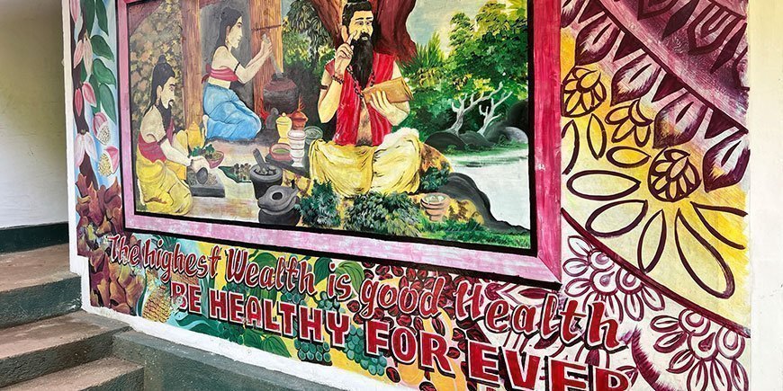 Sri Lankan art on a wall