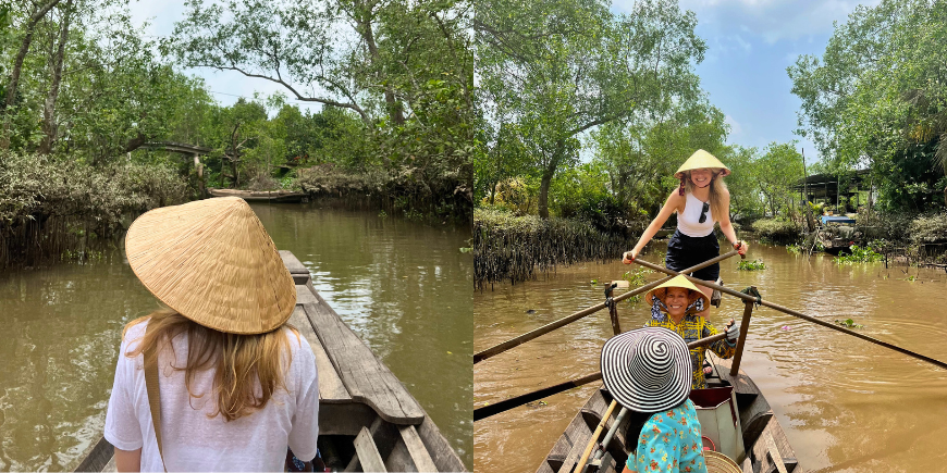 Boat trip on the Mekong Delta