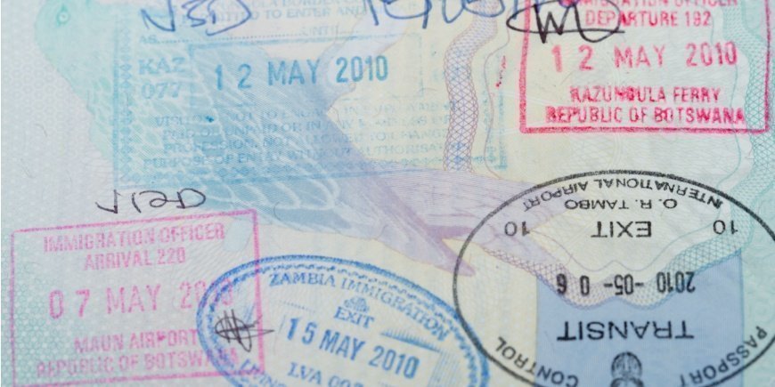 Stamps in passports from travelling to Africa
