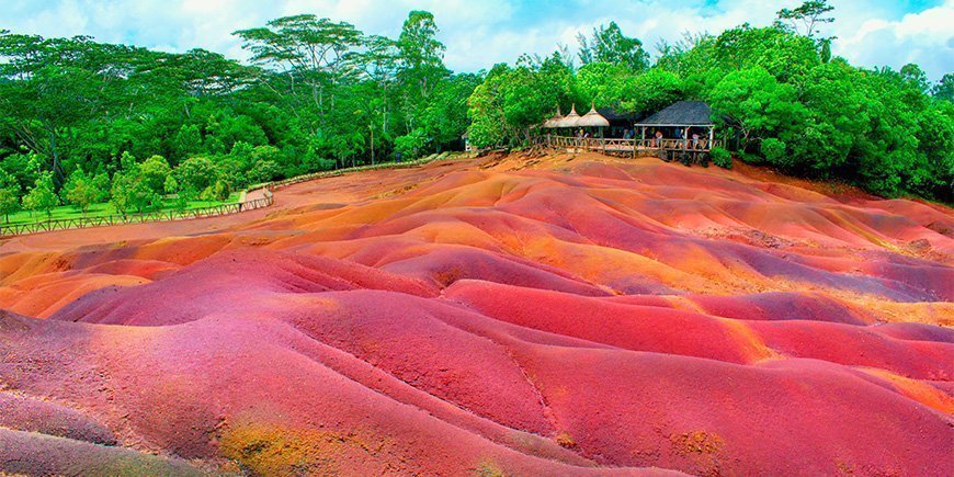 Seven coloured earth park in Maruritius