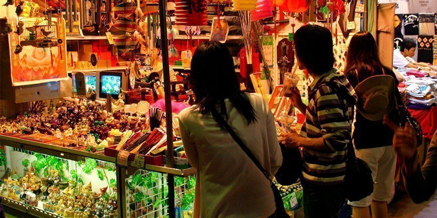 People in paddy's market in Chinatown, Sydney, Australia