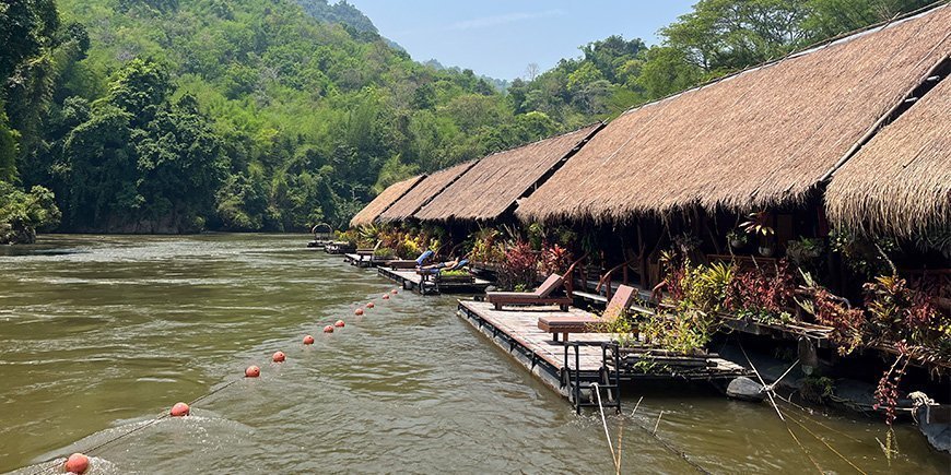 Jungle Rafts by the river