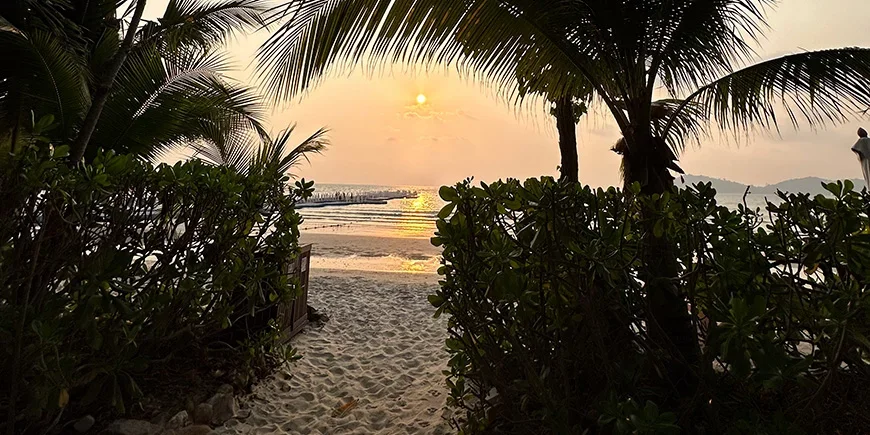 Sunset on beautiful Koh Samet