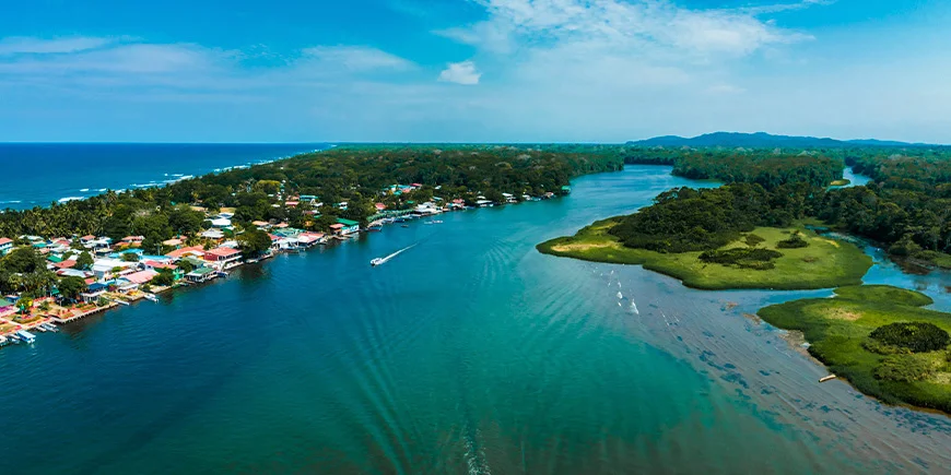 Tortuguero Village and the canals in the rainforest