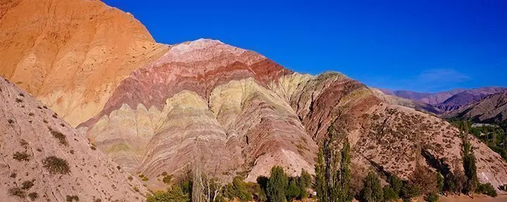 View of Cerro de los Siete Colores, Argentina
