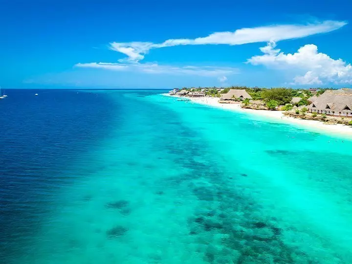 Beautiful beach in the Indian Ocean