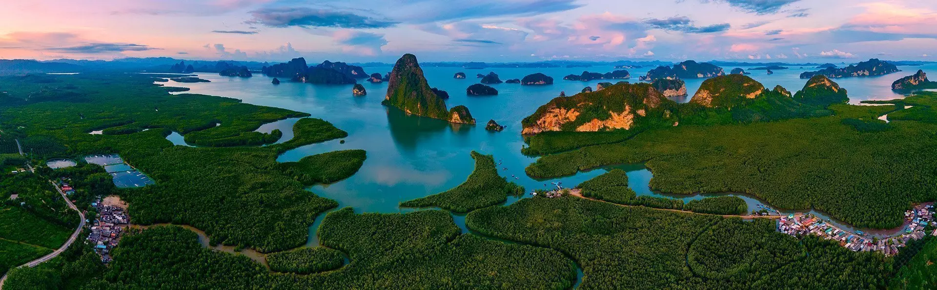 View of Phang Nga Bay in Thailand
