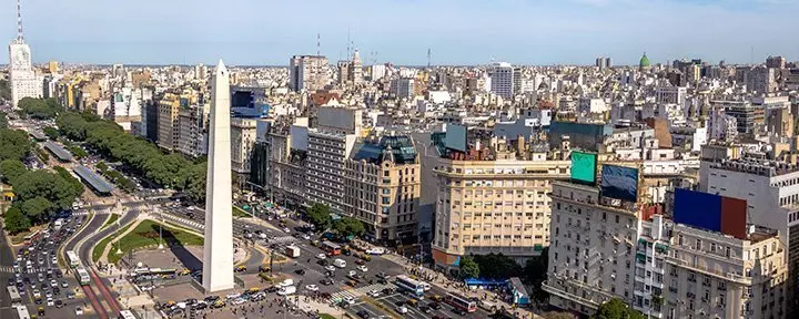 Aerial photo of Buenos Aires