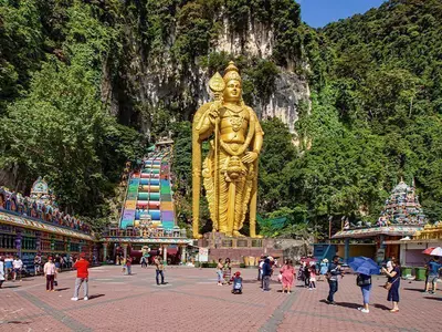 Batu Caves outside Kuala Lumpur, the capital of Malaysia