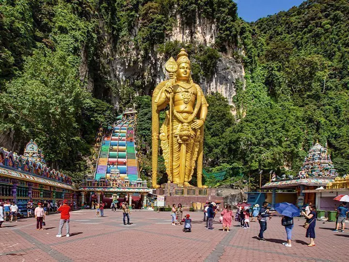 Batu Caves outside Kuala Lumpur, the capital of Malaysia