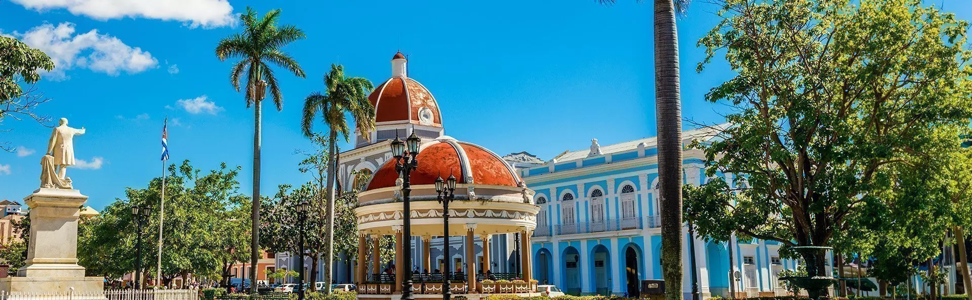 View of Cienfuegos Plaza and the City Hall building