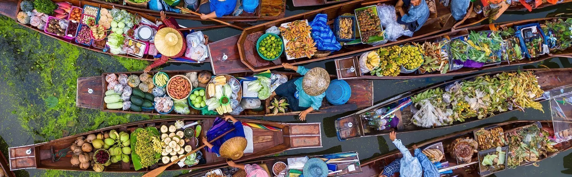Floating market in Bangkok, Thailand