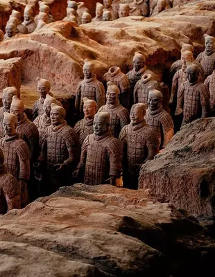 The Terracotta Army in Xi'an, China